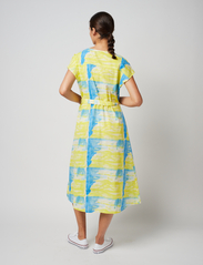 Bobo Choses - Pearl Nacre Pattern V-neck Buttoned Dress - shirt dresses - multicolor - 5