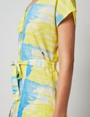 Bobo Choses - Pearl Nacre Pattern V-neck Buttoned Dress - marškinių tipo suknelės - multicolor - 6