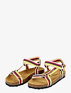Color Stripes straps sandals - MULTI COLOURED