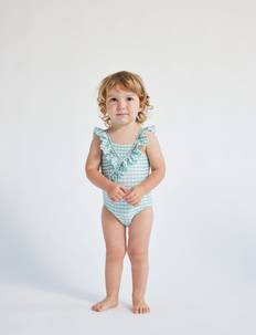 Baby Vichy ruffle swimsuit, Bobo Choses