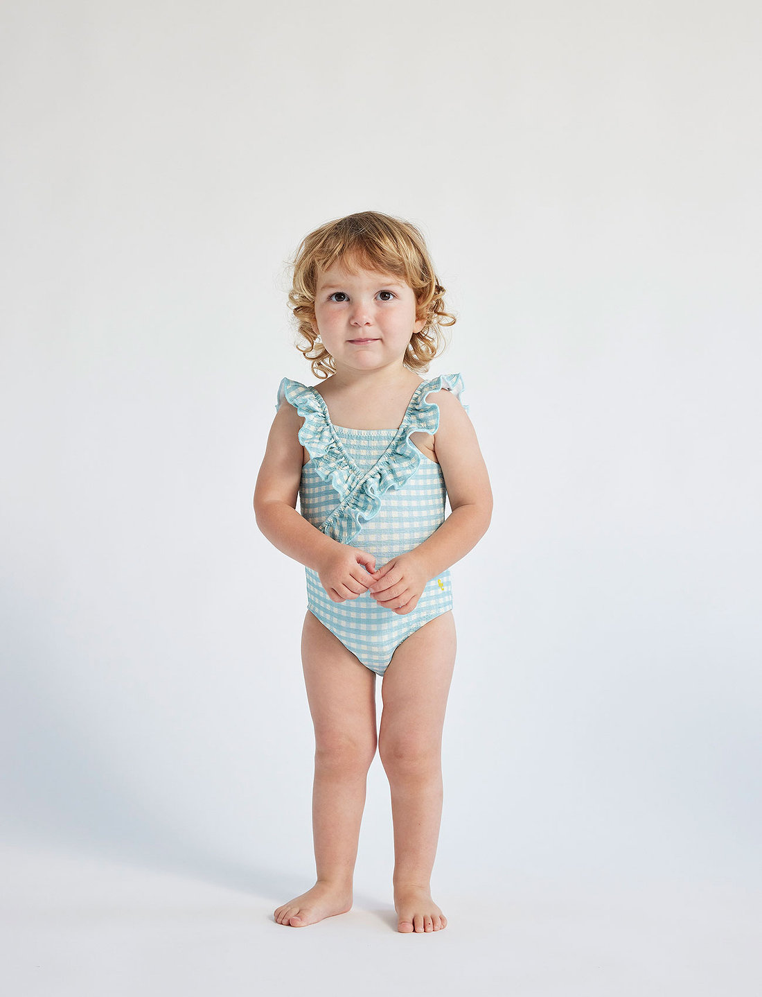 Bobo Choses Baby Vichy Ruffle Swimsuit Swimsuits Boozt