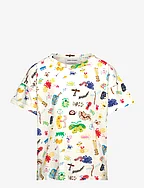 Funny Insects all over T-shirt - WHITE