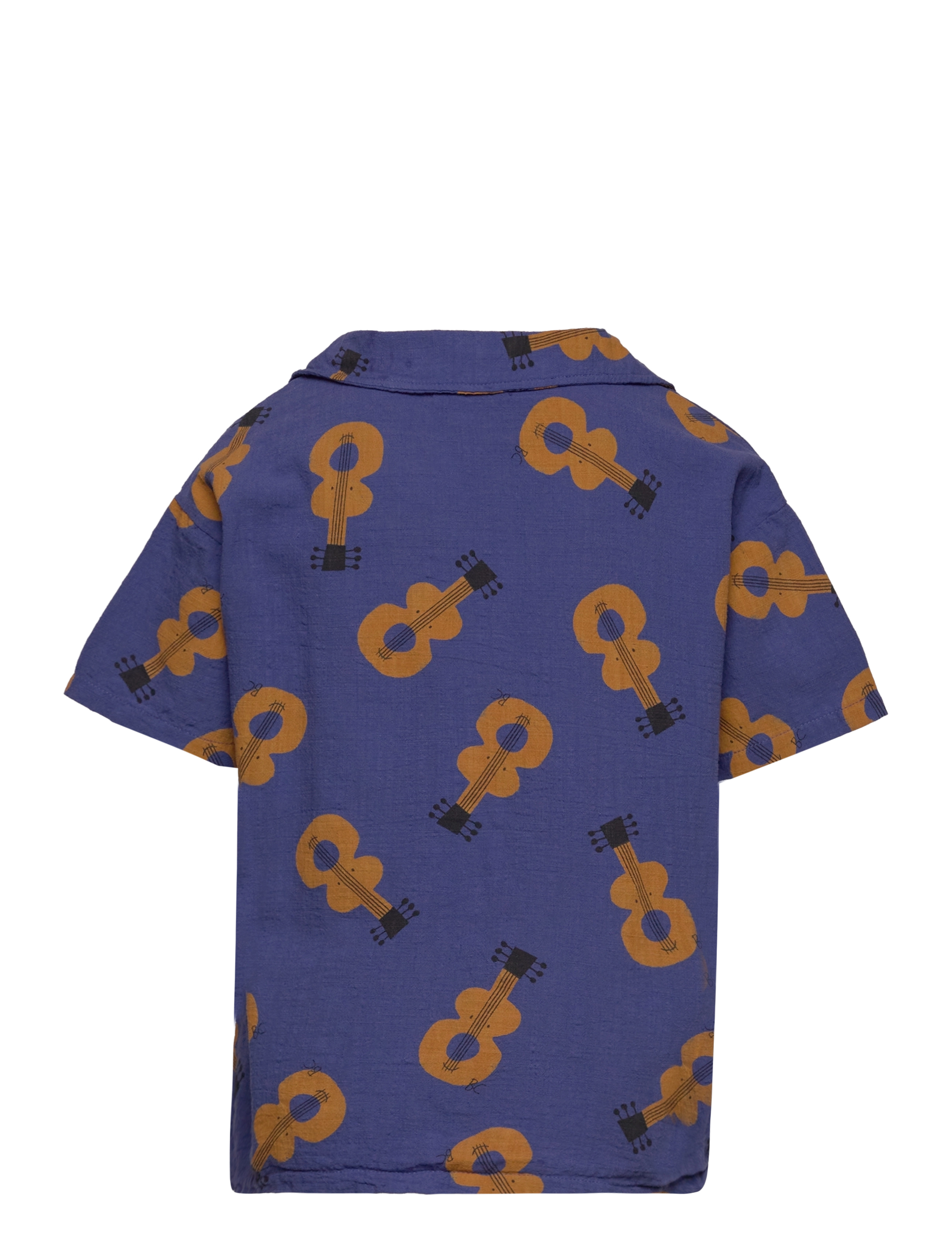 Bobo Choses - Acoustic Guitar all over woven shirt - navy - 1