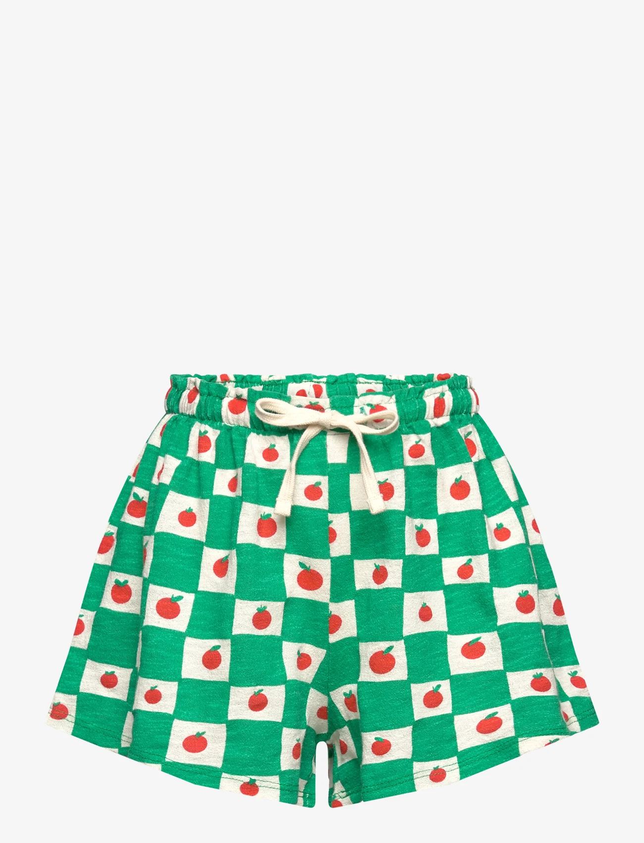 Bobo Choses - Tomato all over ruffle shorts - sweatshorts - white - 0