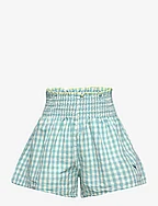 Vichy woven shorts - BLUE
