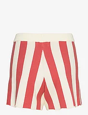 Bobo Choses - Striped knitted short - casual shorts - burgundy red - 2