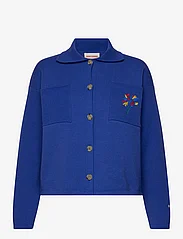 Bobo Choses - Collar buttoned cardigan - cardigans - blue - 0