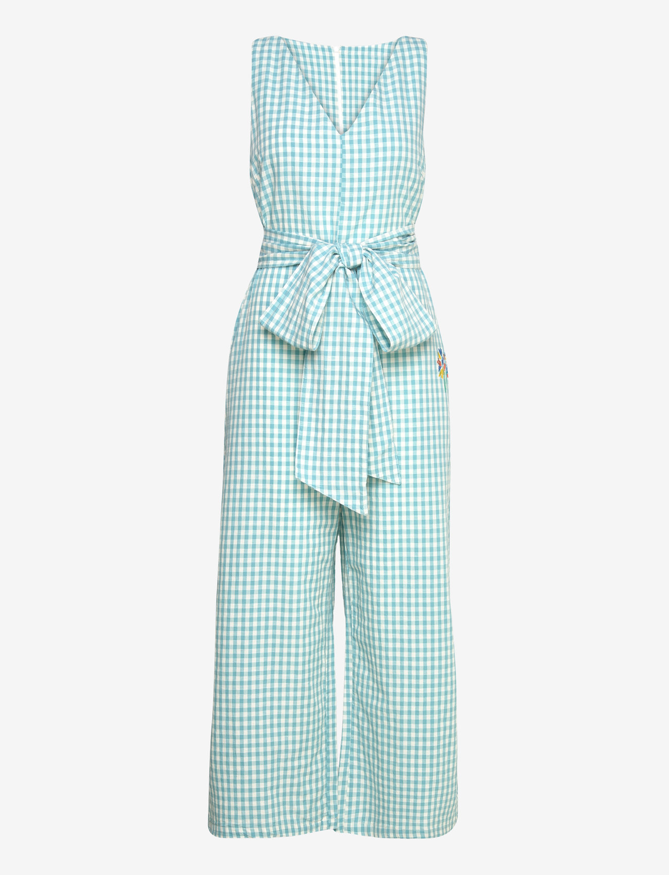 Bobo Choses Vichy V-neck Sleeveless Overall (OBO124AD091) Jumpsuits 