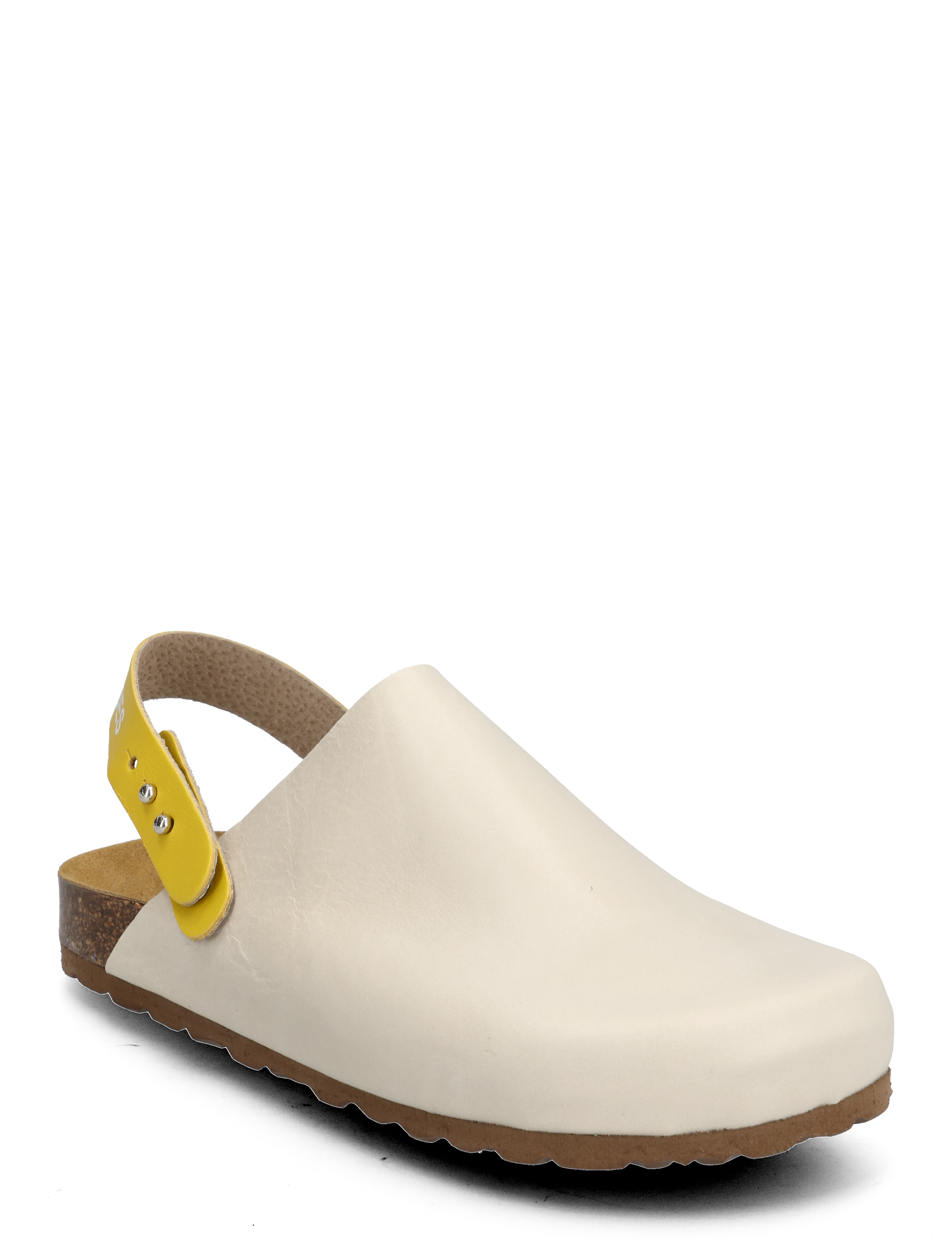 Color block leather clogs - OFFWHITE
