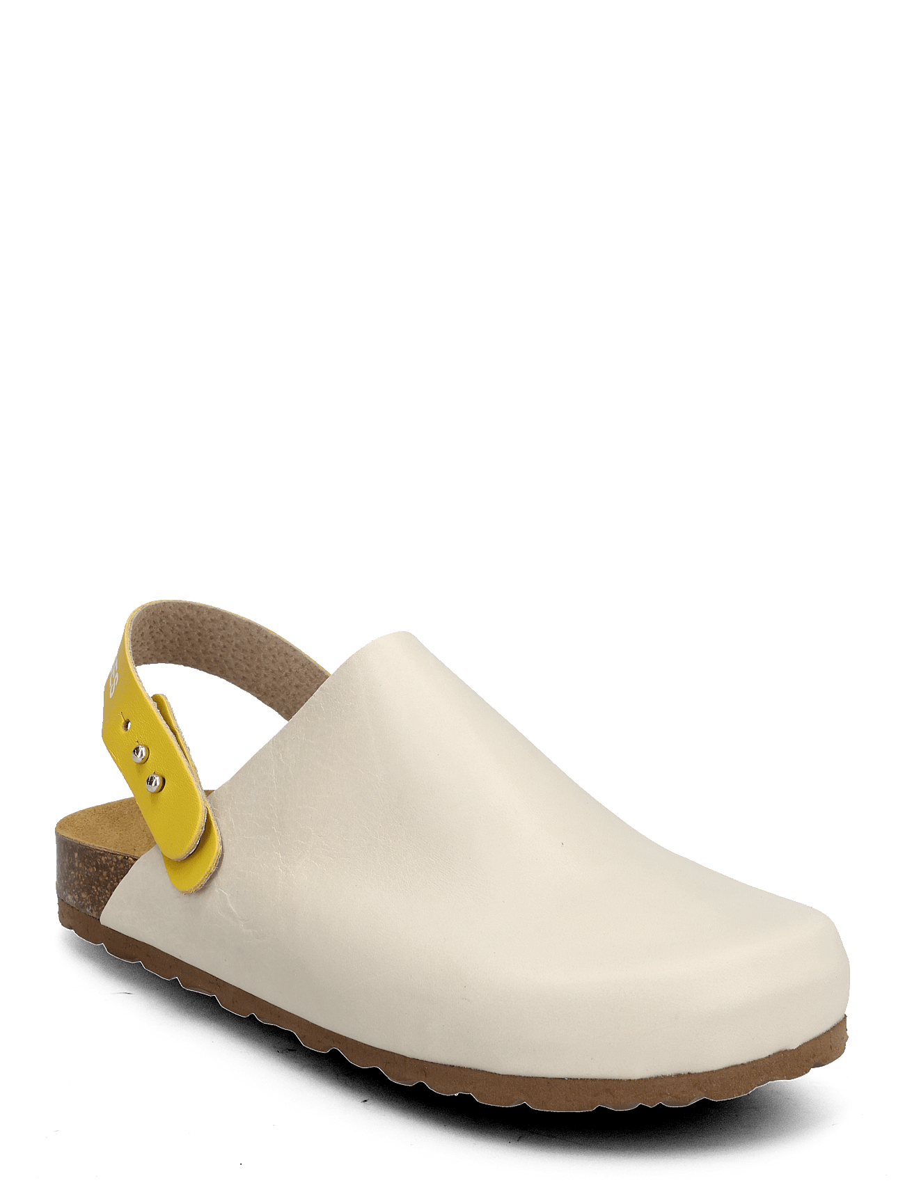 Color block leather clogs - OFFWHITE