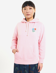 Bobo Choses - Flower patch hoddie sweatshirt - gensere & hettegensere - pink - 2