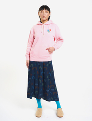 Bobo Choses - Flower patch hoddie sweatshirt - gensere & hettegensere - pink - 3