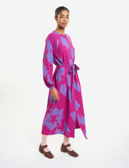 Bobo Choses - Shadows all over buttoned long sleeve dress - maxi dresses - purple - 3