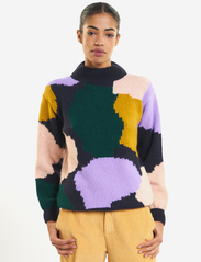 Bobo Choses - Multicolour jacquard high neck knitted jumper - pologenser - multi coloured - 2