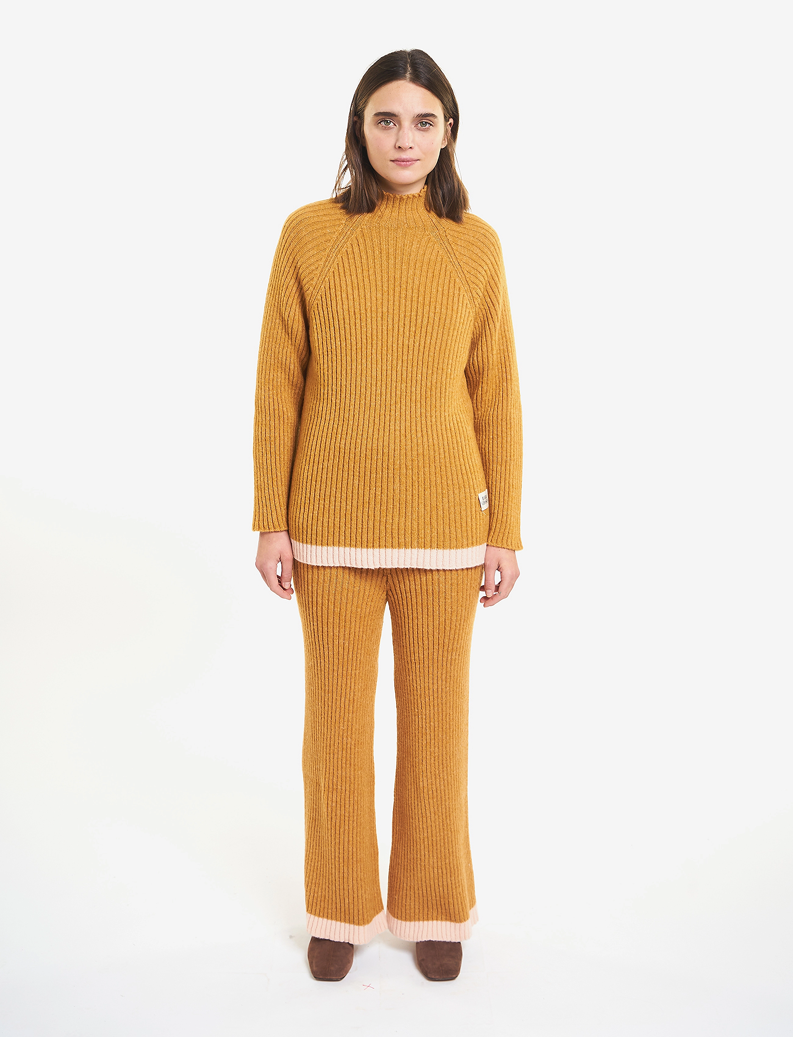 Bobo Choses Knitted pants - Püksid - BEIGE / yellow