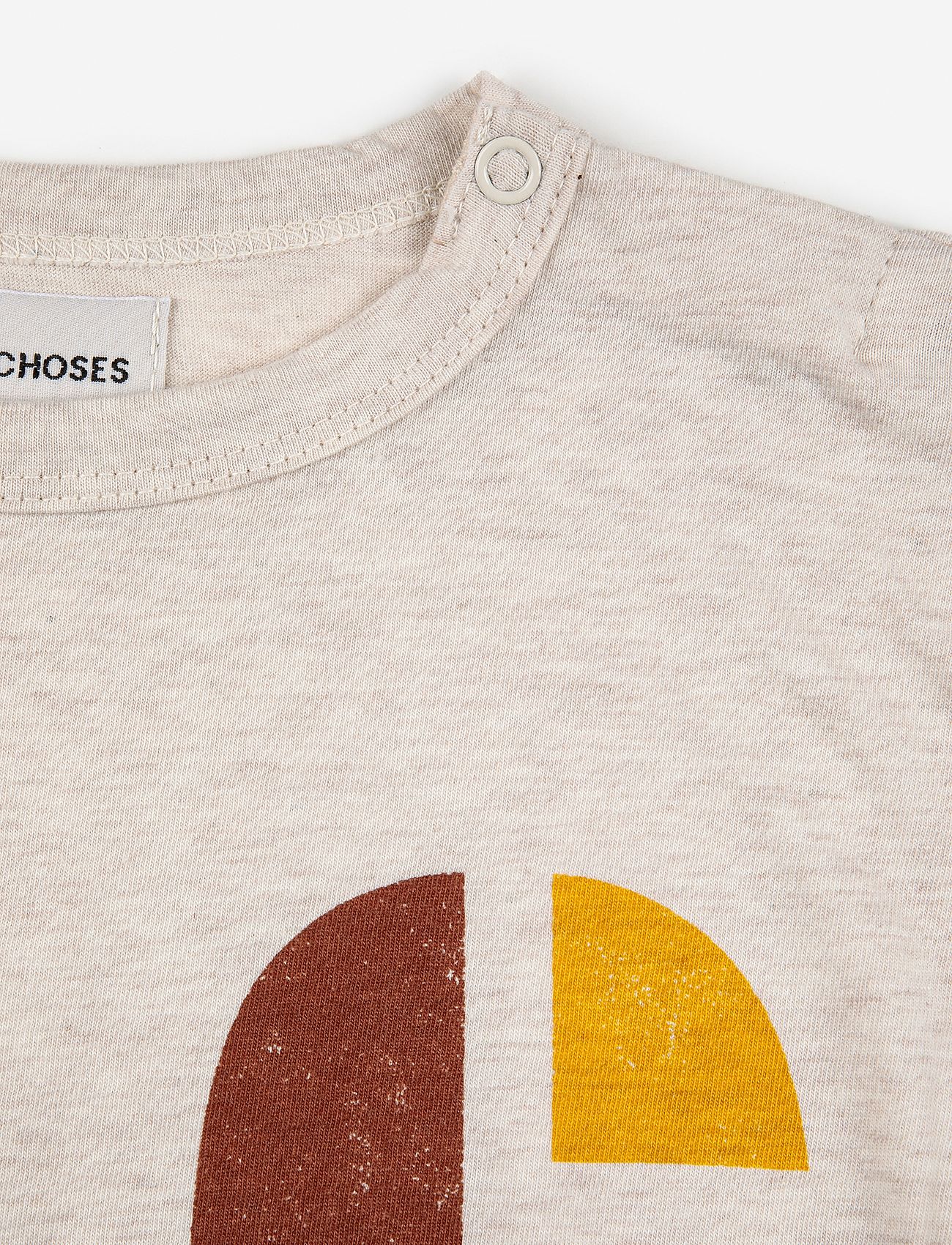 Bobo Choses - Baby Multicolor B.C long sleeve T-shirt - pitkähihaiset t-paidat - beige - 1