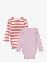Bobo Choses - Baby Maroon Stripes body pack - long-sleeved - burgundy red - 7
