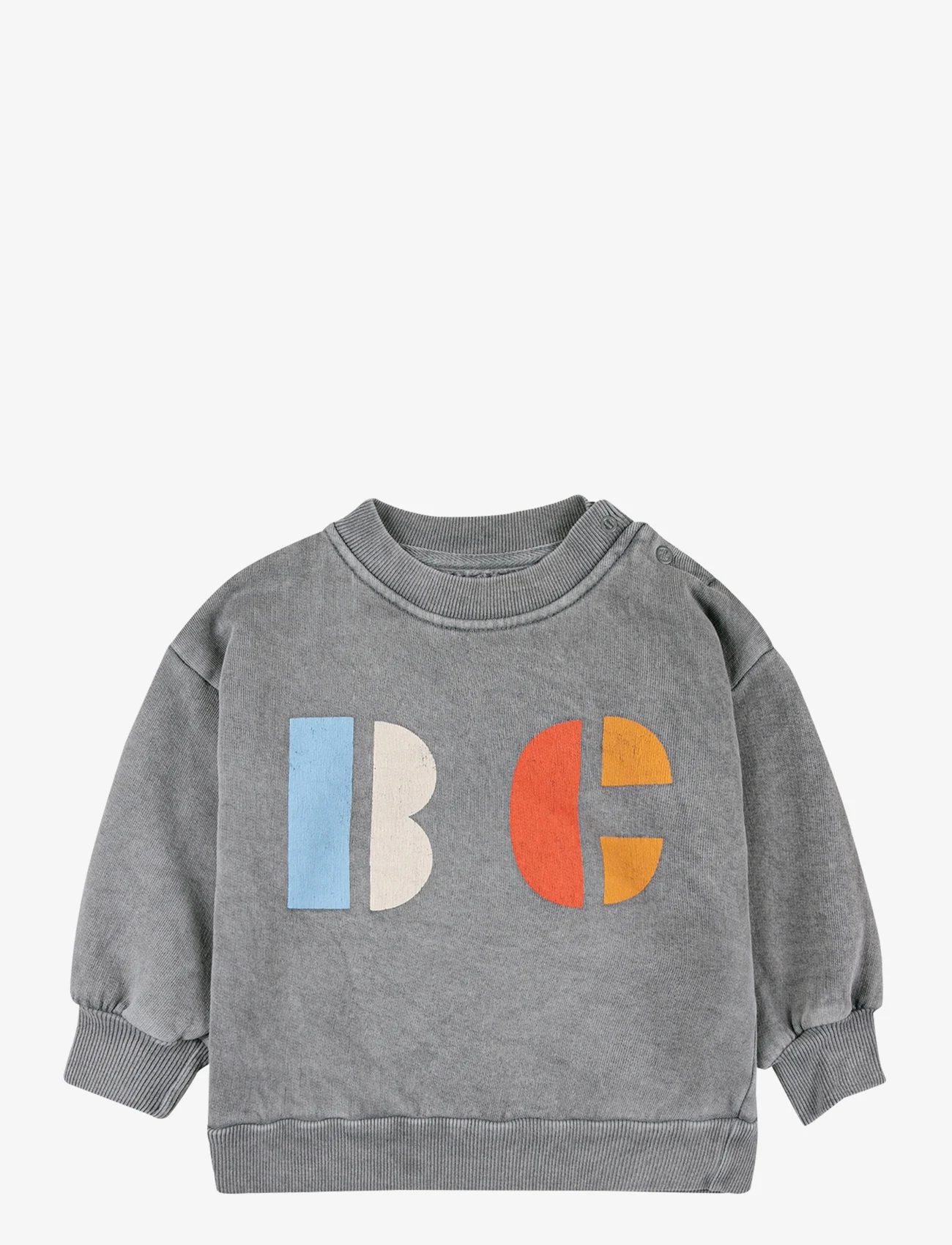 Bobo Choses - Baby Multicolor B.C sweatshirt - sweatshirts & hættetrøjer - grey - 0