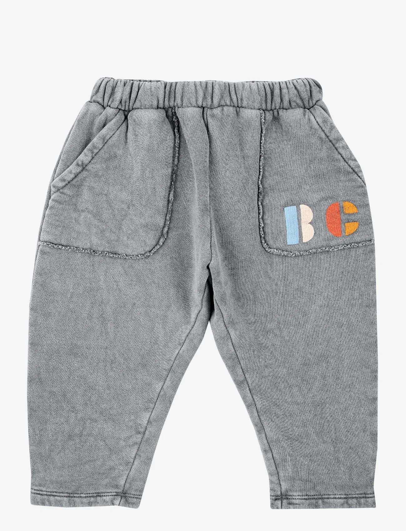 Bobo Choses - Baby Multicolor B.C jogging pants - sweatpants - grey - 0