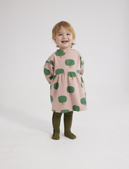 Bobo Choses - Baby Green Tree all over dress - baby-kjoler med lange ermer - light pink - 4