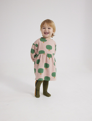 Bobo Choses - Baby Green Tree all over dress - baby-kjoler med lange ermer - light pink - 5