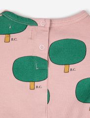 Bobo Choses - Baby Green Tree all over dress - baby-kjoler med lange ermer - light pink - 3