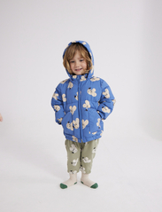 Bobo Choses - Mouse all over hooded anorak - puffer & padded - blue - 4