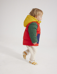 Bobo Choses - Baby Color Block hooded anorak - daunen-& steppjacken - green - 4