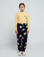 Bobo Choses - Yellow stripes turtle neck T-shirt - golfy - curry - 2