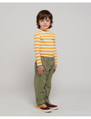 Bobo Choses - Yellow stripes turtle neck T-shirt - megztiniai su aukšta apykakle - curry - 7