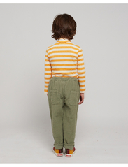 Bobo Choses - Yellow stripes turtle neck T-shirt - turtlenecks - curry - 8