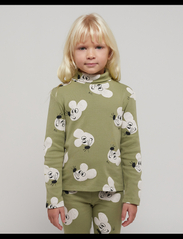Bobo Choses - Mouse all over turtle neck T-shirt - t-shirts - light green - 5