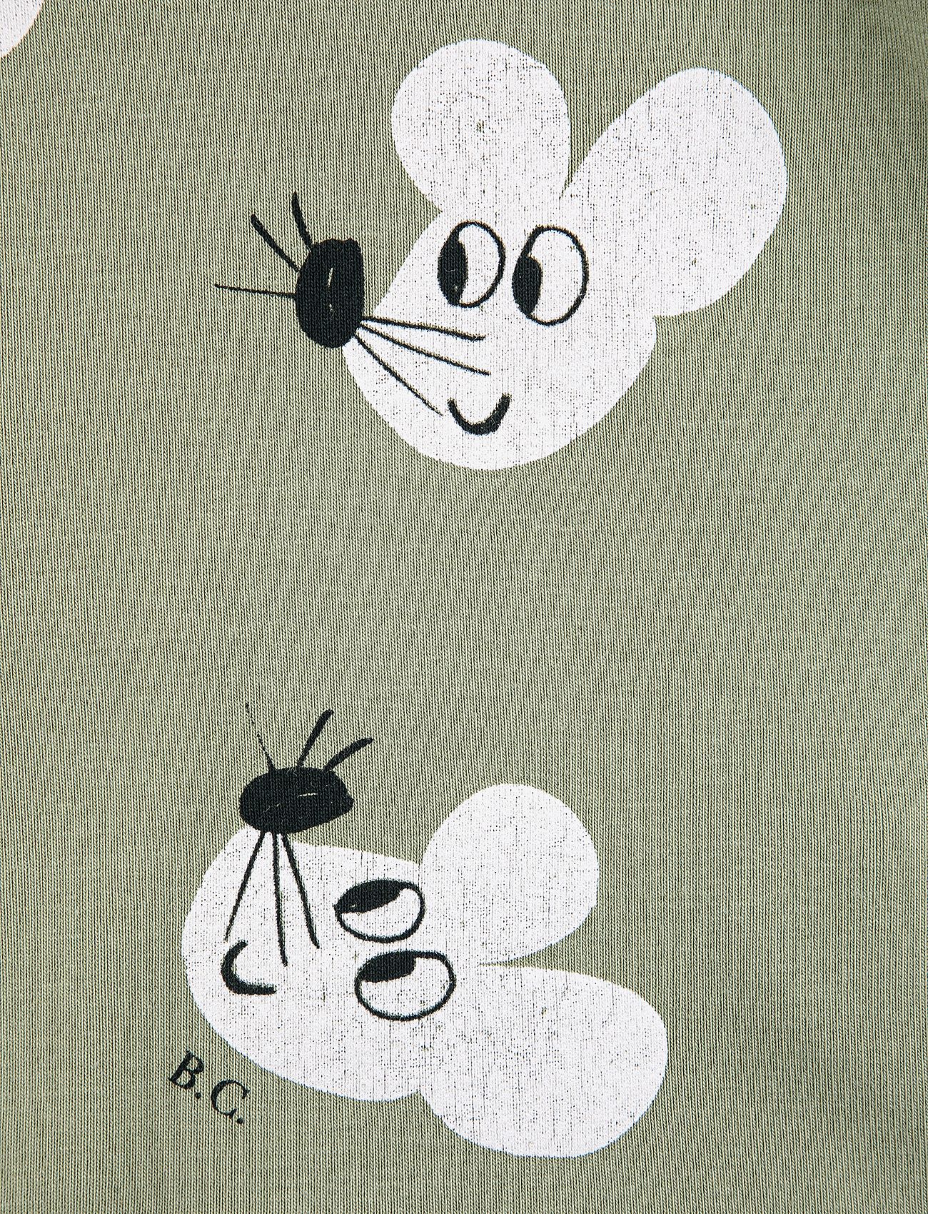 Bobo Choses - Mouse all over turtle neck T-shirt - t-shirts - light green - 1