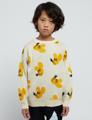 Bobo Choses - Mouse all over jacquard cotton jumper - pullover - offwhite - 10