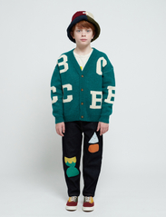 Bobo Choses - B.C all over jacquard cardigan - susegamieji megztiniai - green - 3