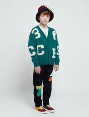 Bobo Choses - B.C all over jacquard cardigan - susegamieji megztiniai - green - 4