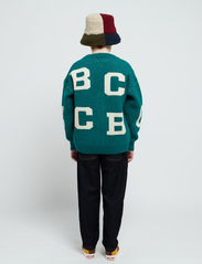 Bobo Choses - B.C all over jacquard cardigan - neuletakit - green - 6