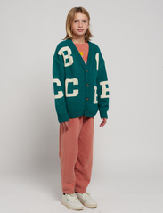 Bobo Choses - B.C all over jacquard cardigan - susegamieji megztiniai - green - 8