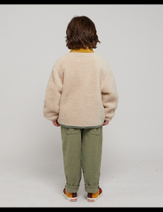 Bobo Choses - Color Block sheepskin jacket - fleecejakker - beige - 6
