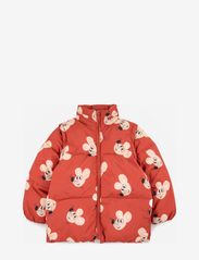 Mouse all over padded anorak - BROWN