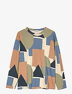 Geometric all over long sleeve T-shirt - MULTI COLOR