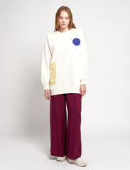 Bobo Choses - Geometric shapes long sweatshirt - sweatshirts - white - 3