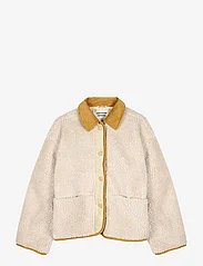 Bobo Choses - White shades shearling jacket - faux fur - offwhite - 0