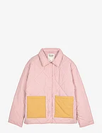 Color block padded oversize jacket - LIGHT PINK