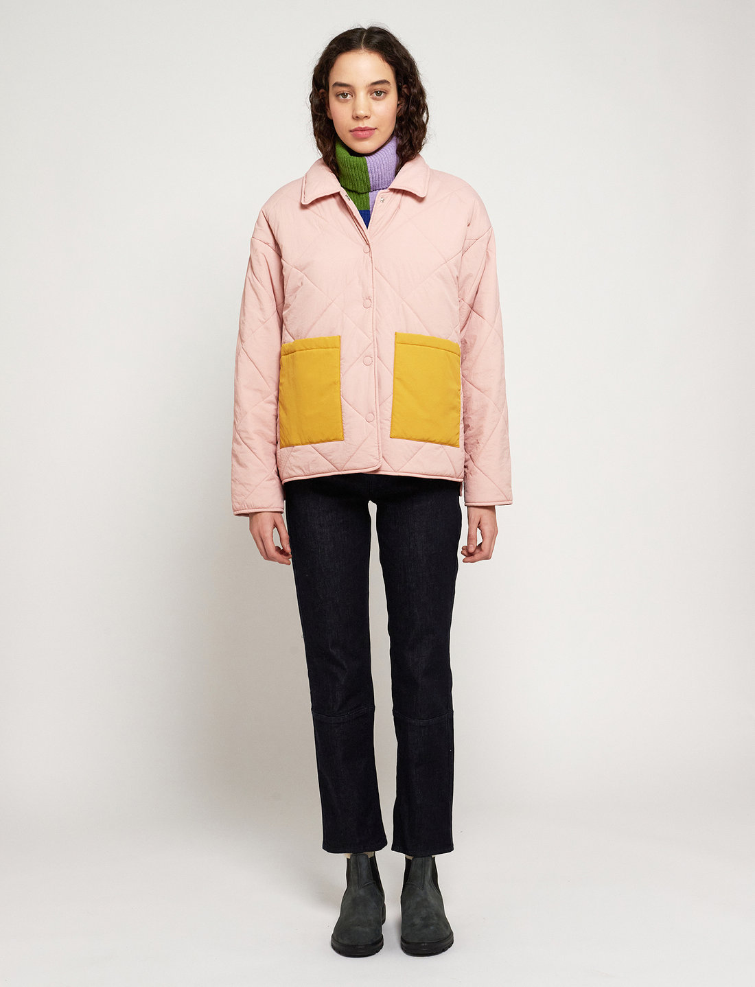 Colour block 2025 padded jacket