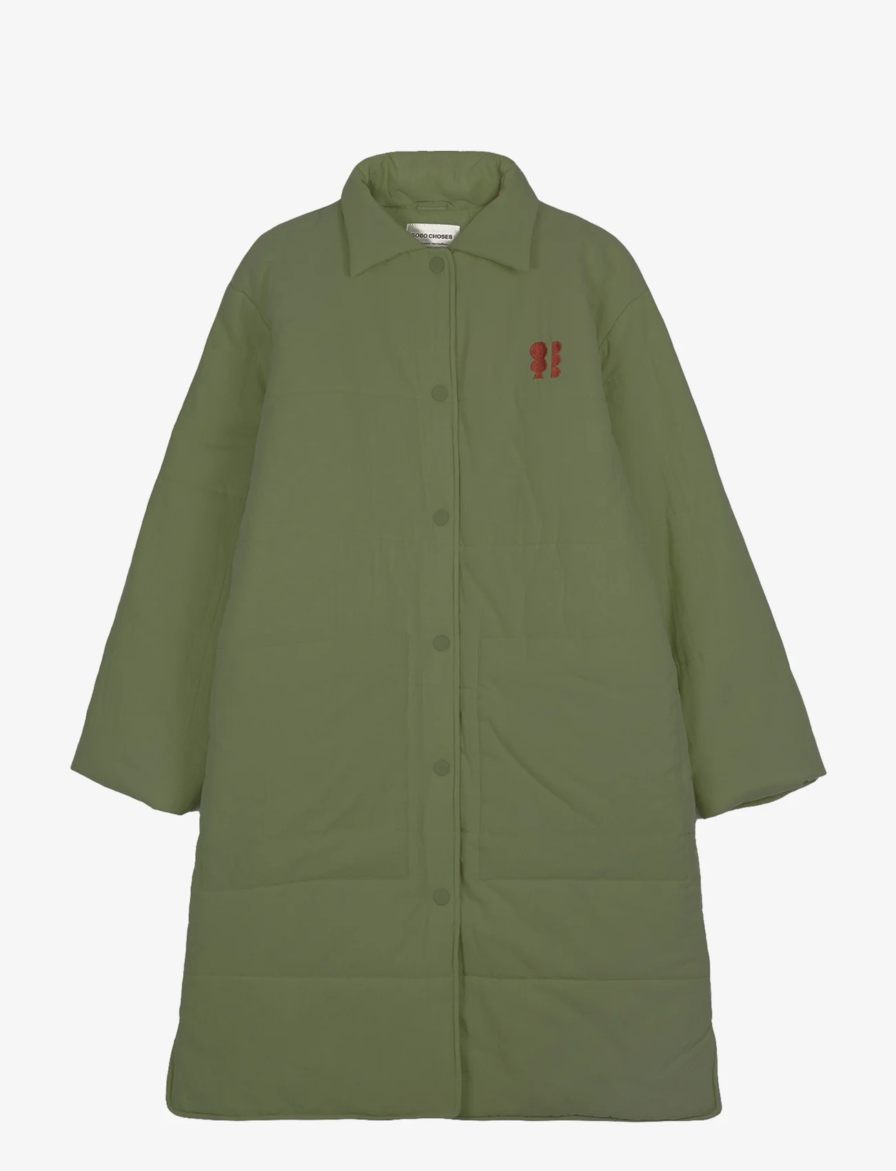 Bobo Choses - Long padded coat - winter jackets - olive - 0