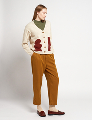 Bobo Choses - Geometric shapes long cardigan - gebreide vesten - beige - 4