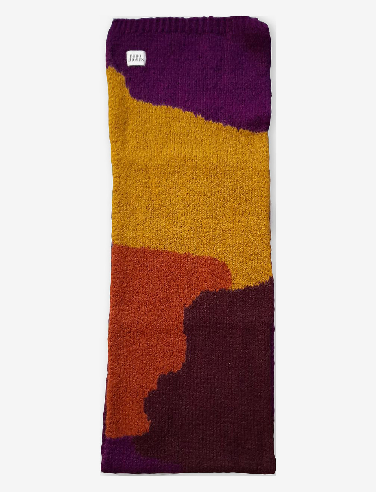 Bobo Choses - Multicolor intarsia scarf - barn - multi color - 0