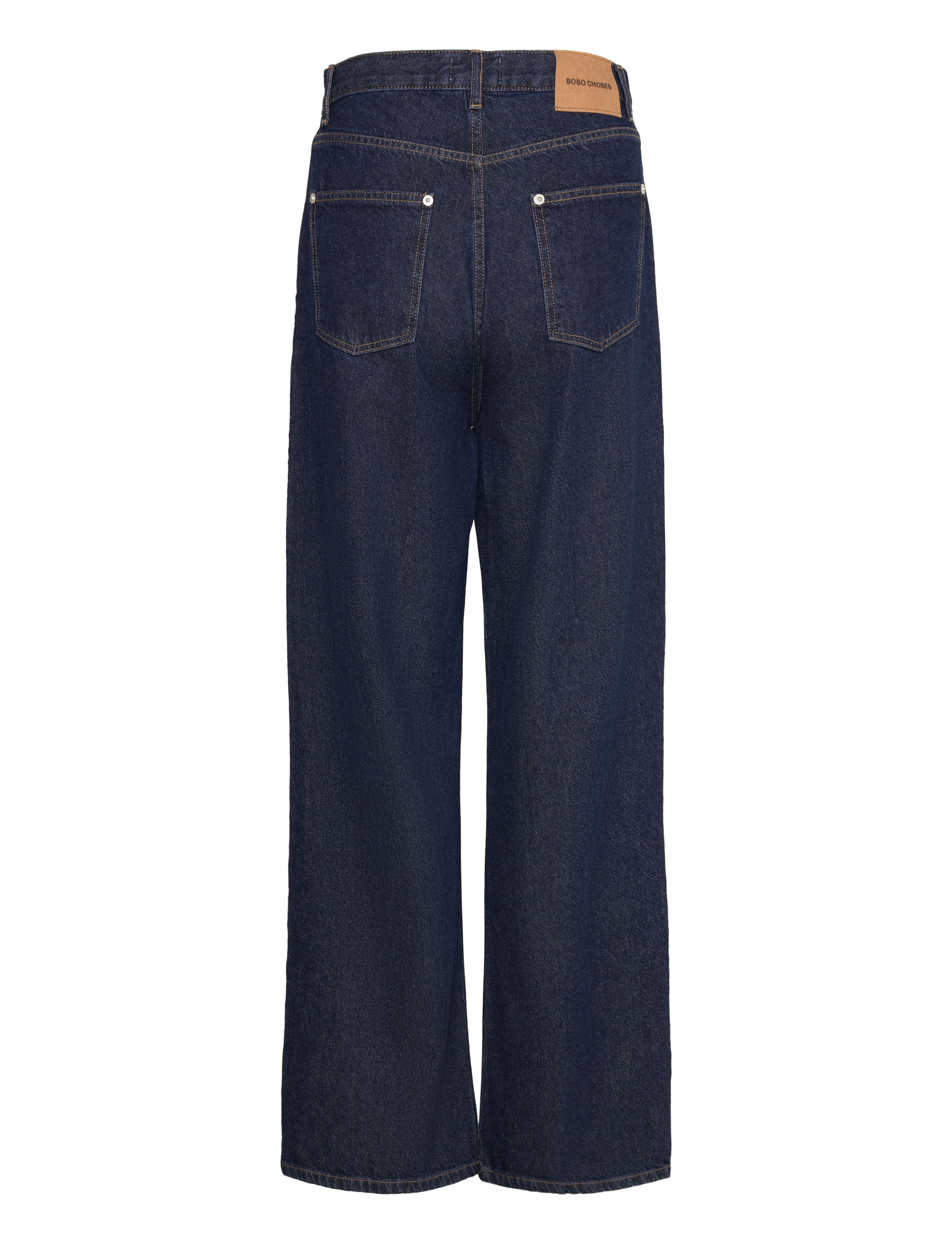 Bobo Choses - Embroidered denim pleated jeans - brede jeans - blue - 1