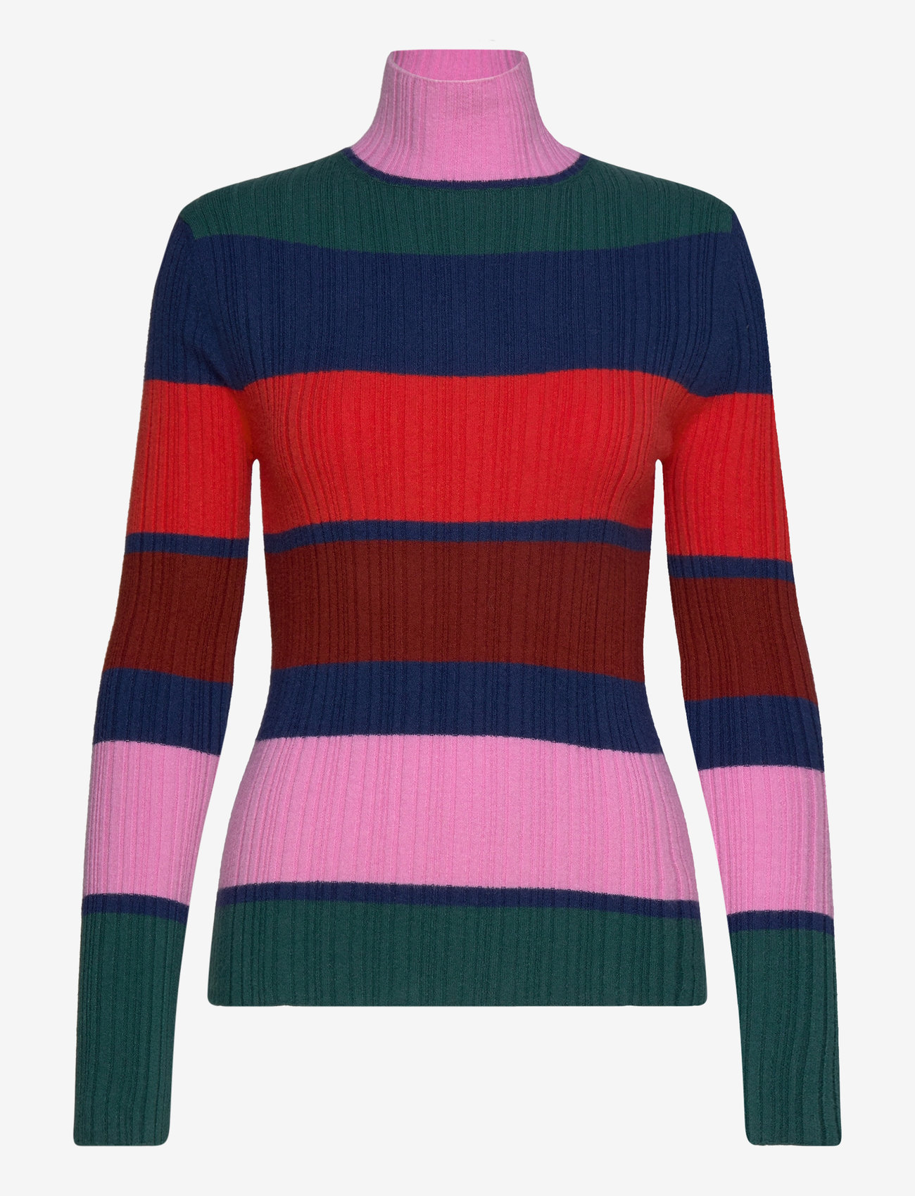 Bobo Choses - Multi stripes knitted turtle neck - multicolor - 1